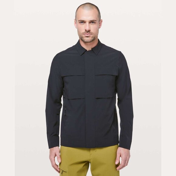 Lululemon Athletica Black Parkway Shacket Jacket Size Large 2682 - Picture 2 of 16